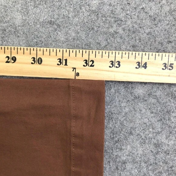 Banana Republic Pants Mens 35x34 Brown Aiden Chino Straight Leg Canvas Casual - Picture 10 of 10